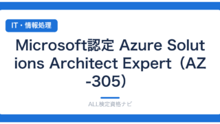 Microsoft認定 Azure Solutions Architect Expert（AZ-305）