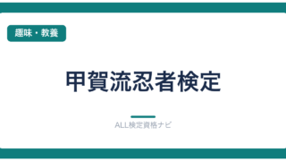 甲賀流忍者検定