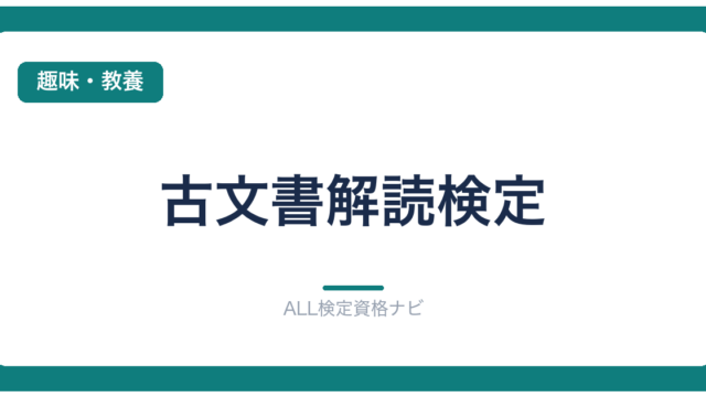 古文書解読検定
